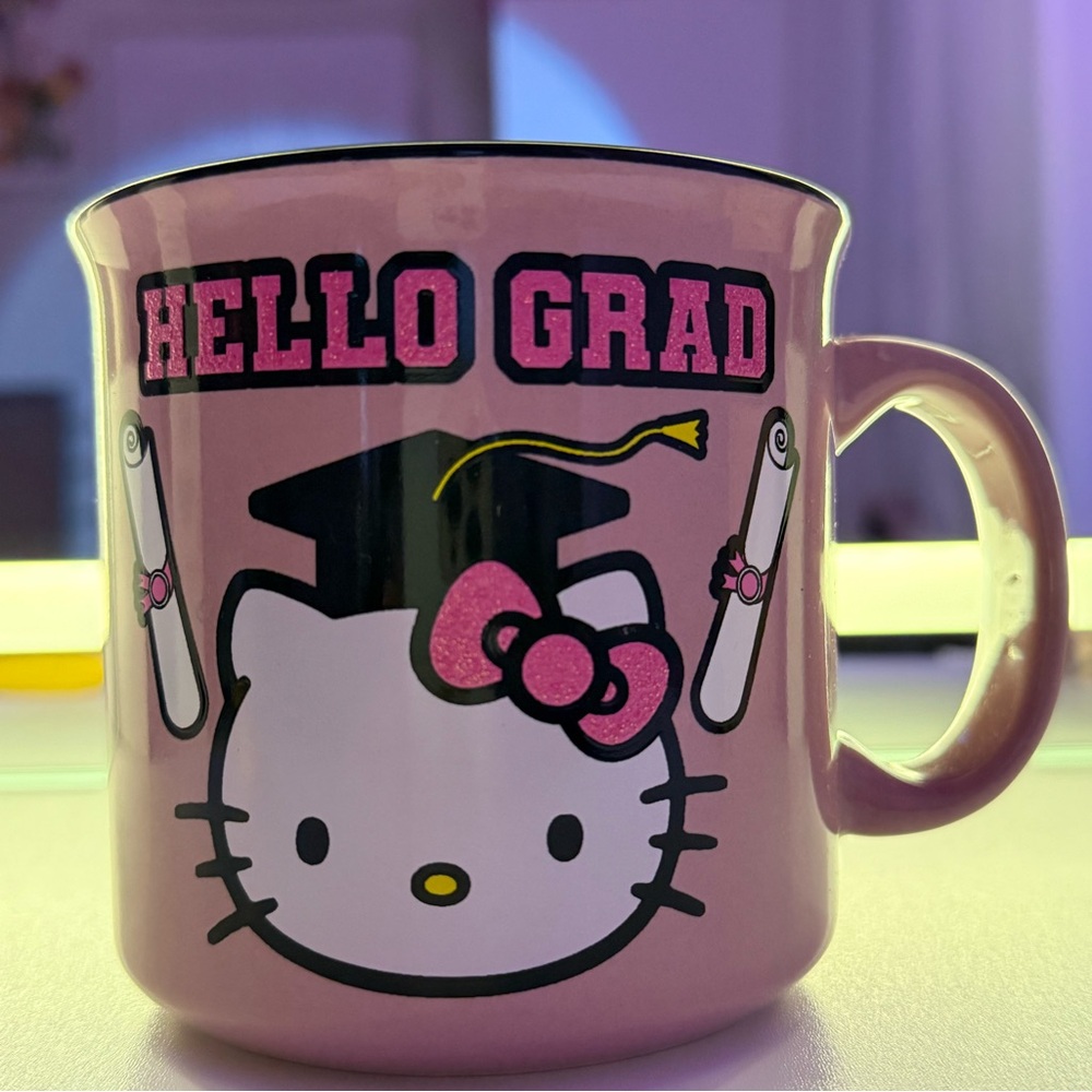 Hello Kitty Pink Graduation Mug